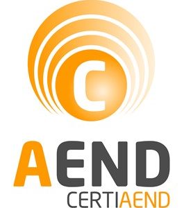 logotipo de AEND, con quien colabora Goierri Eskola en ensayos no destructivos