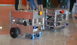 detalle de los robots fabricados por los alumnos de ingeniería del campus de Goierri Eskola