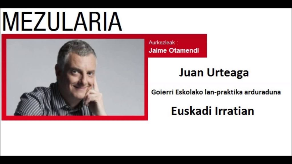 Goierri Eskola euskadi irratiko mezularia saioan parte hartuko du